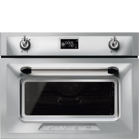 Smeg SF4920MCX1 - Horno Victoria combinado con microondas alto de 45cm