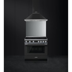 Smeg KPF9AN - Campana Decorativa de Pared 90 Cm Clase A+ Antracita