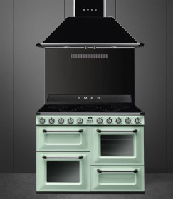Smeg TR4110IPG - Cocina Eléctrica Encimera Inducción 5 Zonas Clase A Verde Pastel
