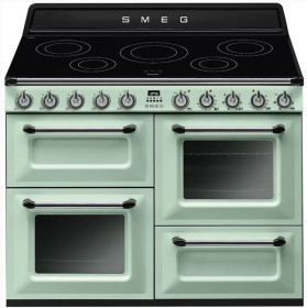 Smeg TR4110IPG - Cocina Eléctrica Encimera Inducción 5 Zonas Clase A Verde Pastel