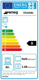 Smeg TR103IBL - Cocina con Placa de Inducción y 3 Hornos Eléctricos Clase A Negra