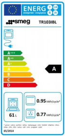 Smeg TR103IBL - Cocina con Placa de Inducción y 3 Hornos Eléctricos Clase A Negra