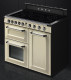 Smeg TR103IP - Cocina con Placa de Inducción y 3 Hornos Eléctricos Clase A Crema