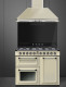 Smeg TR103IP - Cocina con Placa de Inducción y 3 Hornos Eléctricos Clase A Crema