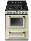Smeg TR60P - Cocina con Placa de Gas y Horno Eléctrico Clase A Crema