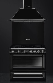 Smeg TR90IBL9 - Cocina con Placa de Inducción y Horno Eléctrico Clase A Negra