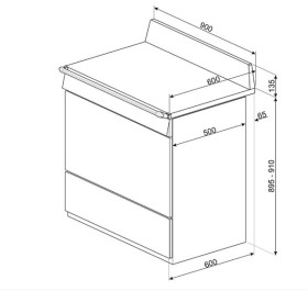 Smeg TR90IBL9 - Cocina con Placa de Inducción y Horno Eléctrico Clase A Negra