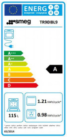 Smeg TR90IBL9 - Cocina con Placa de Inducción y Horno Eléctrico Clase A Negra
