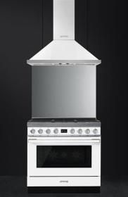 Smeg CPF9GMWH - Cocina con Placa de Gas y Horno Eléctrico Clase A+ Blanca