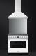 Smeg CPF9GMWH - Cocina con Placa de Gas y Horno Eléctrico Clase A+ Blanca