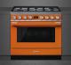 Smeg CPF9GMOR - Cocina con Placa de Gas y Horno Eléctrico Clase A+ Naranja
