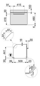 Smeg SFP6925PPZE1 - Horno Multifunción Rústico Pirolítico A+ Crema