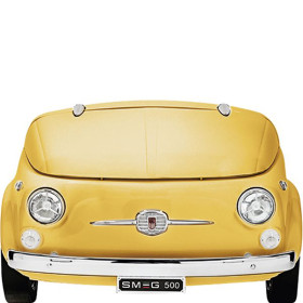 Smeg SMEG500G - Frigorífico 50 Style Amarillo Frontal de un coche