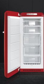Smeg CVB20LR1 - Congelador Vertical 151x60 Cm Clase A+ Bisagras Izquierda Rojo