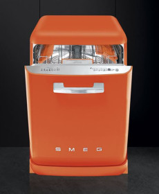 Smeg LVFABOR - Lavavajillas Libre Instalación 60 Cm 13 Cubiertos Naranja