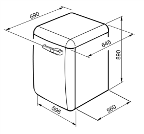 Smeg LBB14CR-2 - Lavadora Línea Años 50 de 7kg Color Crema Clase A++