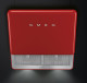Smeg KFAB75RD - Campana Decorativa Pared 75 Cm Recirculación Clase B Roja