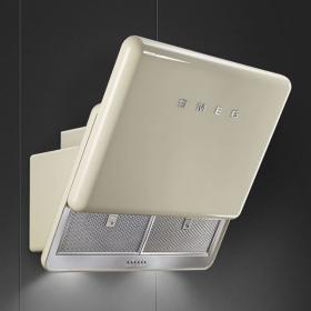 Smeg KFAB75CR - Campana Decorativa Pared 75 Cm Recirculación Clase B Crema