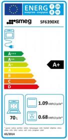 Smeg SF6390XE - Horno Multifunción 60 Cm Vapor Clean Clase A+ Inoxidable