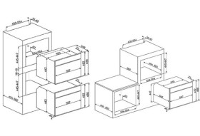 Smeg SF4390VCX1 - Horno Compacto Combinado a Vapor 45 Cm Clase A+ Inox