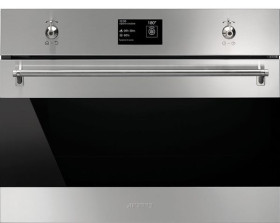 Smeg SF4390VCX1 - Horno Compacto Combinado a Vapor 45 Cm Clase A+ Inox