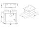 Smeg VQR50RS - Fregadero Sobre Encimera Mueble de 60 Cm Acero Inoxidable