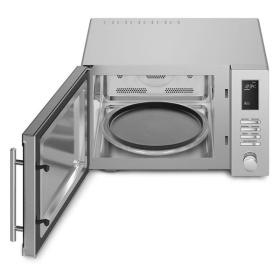 Smeg MOE34CX1 - Microondas Libre Instalación 34 Litros Grill Acero Inoxidable