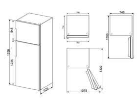 Smeg FD432PXNFE4 - Frigorífico 2 Puertas 183x70 Cm Clase A++ Inoxidable
