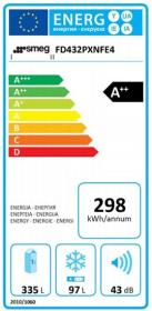 Smeg FD432PXNFE4 - Frigorífico 2 Puertas 183x70 Cm Clase A++ Inoxidable