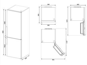 Smeg FC3732PXNFE - Frigorífico Combinado 186x60 Cm NoFrost Clase A++ Inox Antihuellas