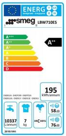 Smeg LBW710ES - Lavadora Carga Frontal 7 Kg 1000 Rpm Clase A++ Blanca