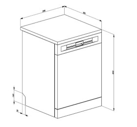 Smeg LVS3222BIN - Lavavajillas 60 Cm 13 Cubiertos Clase A++ AquaStop Blanco
