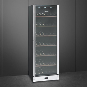 Smeg SCV115A - Vinoteca 115 Botellas Clase A Acero Inoxidable Antihuellas