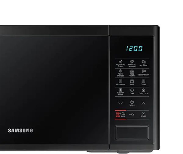 Samsung MG23J5133AK/EC - Horno-microondas en negro con 23L Grill
