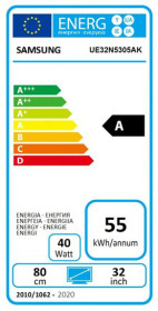 Samsung UE32N5305AK - Televisor LED 32" Smart Tv Full HD HDMI USB Negra