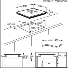 AEG IAS6343FFB - Placa Flexinducción 3 zonas Zona grande 28 cm Biselada