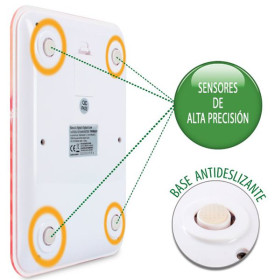 Tm Electron TMPBPS027 - Báscula de cocina 14,5x20cm Fresas Vintage