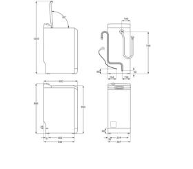 Electrolux EW6T5621AI - Lavadora A+++ de carga superior de 6kg y 1200