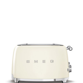 SMEG TSF03CREU - Tostadora 4 rebanadas, 4x4, Línea Años 50, 950W, Color Crema