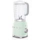 SMEG BLF01PGEU - Batidora de vaso 4 niveles velocidad 1,5l 800W Color verde agua