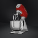 SMEG SMF02RDEU - Robot cocina 10 velocidades 4,8l 800W Color Rojo