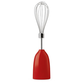 SMEG HBF02RDEU - Batidora de mano, Línea Años 50, 700W, Color rojo