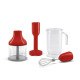 SMEG HBF02RDEU - Batidora de mano, Línea Años 50, 700W, Color rojo