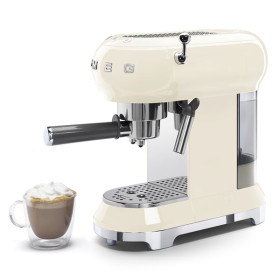 SMEG ECF01CREU - Cafetera Línea años 50 Thermoblock Capacidad 1l Color crema