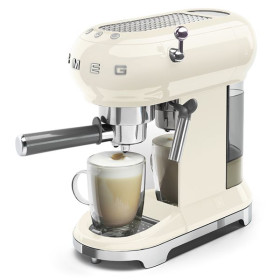 SMEG ECF01CREU - Cafetera Línea años 50 Thermoblock Capacidad 1l Color crema