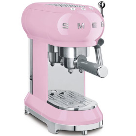 SMEG ECF01PKEU - Cafetera Línea años 50 Thermoblock Capacidad 1l Color rosa