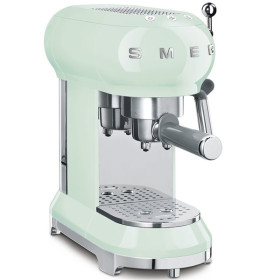 SMEG ECF01PGEU - Cafetera Línea años 50 Thermoblock Capacidad 1l Color verde agua