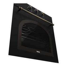 Teka HRB 6100 AT - Horno multifunción rústico Hydroclean® Antracita