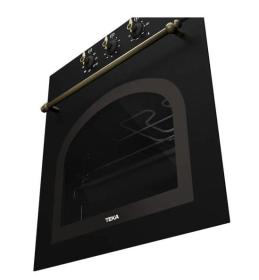 Teka HRB 6100 AT - Horno multifunción rústico Hydroclean® Antracita