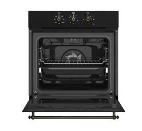 Teka HRB 6100 AT - Horno multifunción rústico Hydroclean® Antracita